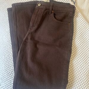 Abercrombie & Fitch Brown Straight Leg Jeans